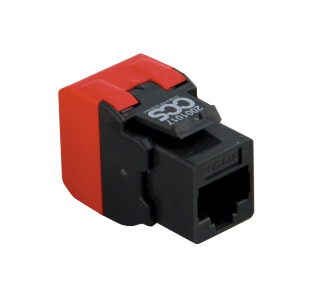 Chnl Easy Crimp jack │ RJ45 │ Cat6A │ UTP │  antraciet