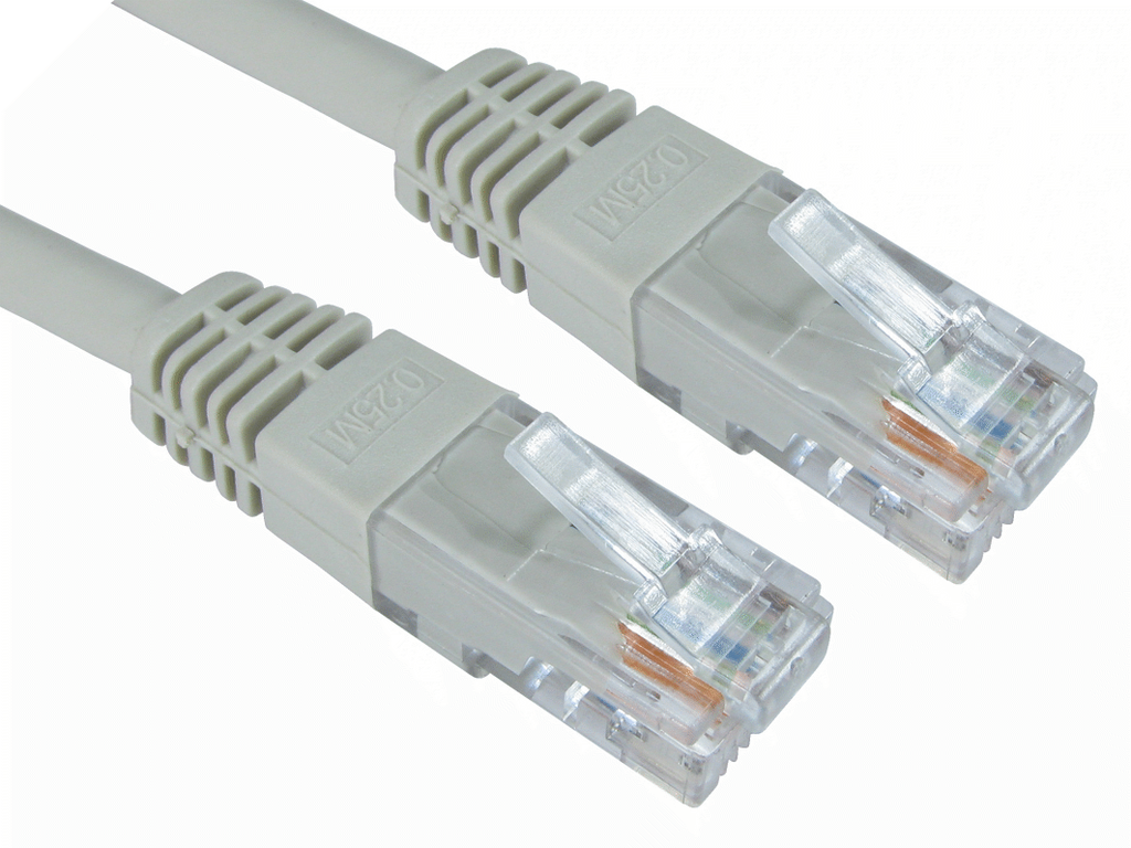 Cordon de brassage | Cat.6 | u/utp | gris | 0,50m