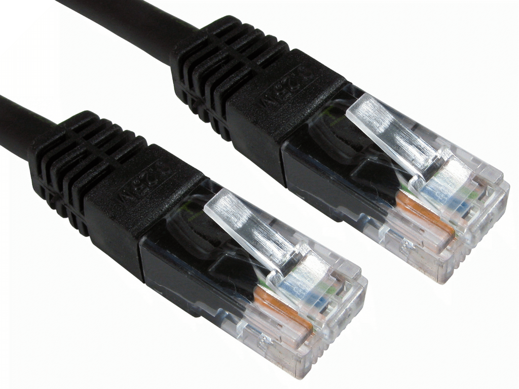 Patch cord Cat.6 UTP black 10,00m