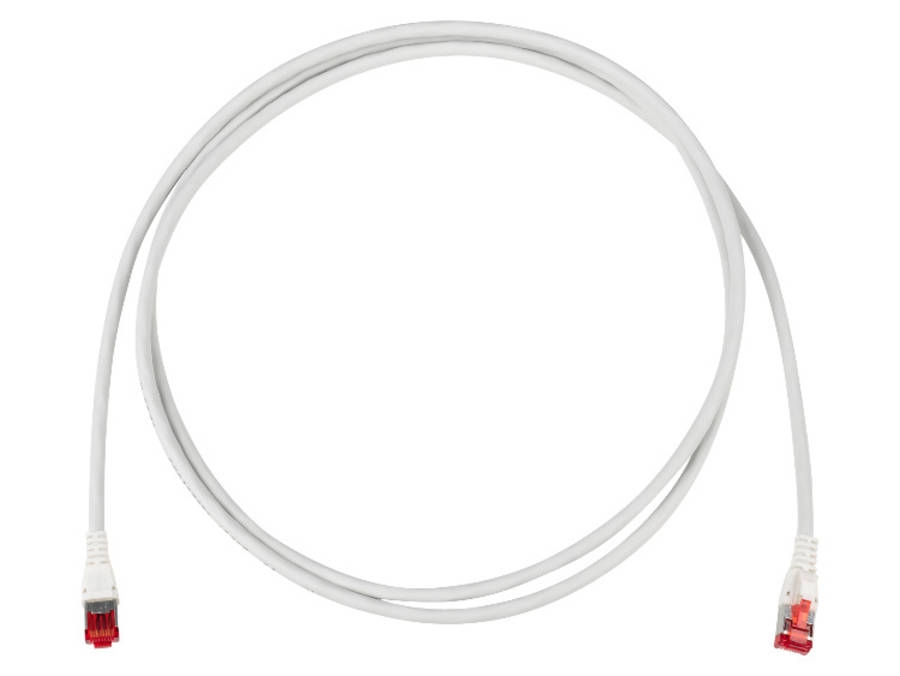 Patch cord C6A ISO, S/FTP, 4P, LSFRZH, grey, RJ45/s-RJ45/s, 15,0m