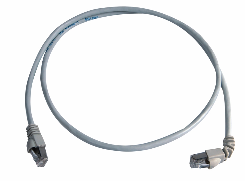 Cordon de brassage S/FTP Cat.6A, 3,0m MP8 FS600, LSZH, gris