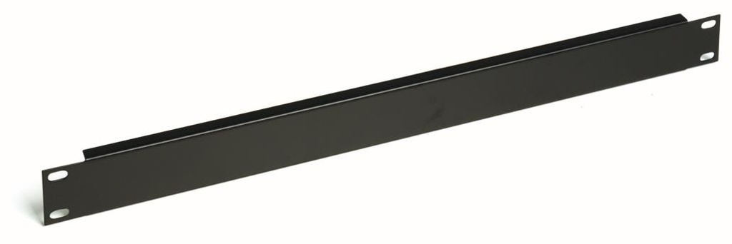 1U blank panel - Black colour RAL 9005