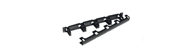 Guide cordon 19" 1U avec couvercle D70mm noir