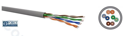 Installation cable │Cat.5E │ U/UTP │ 100Mhz │ LSZH │ Eca │ grey │ 305m