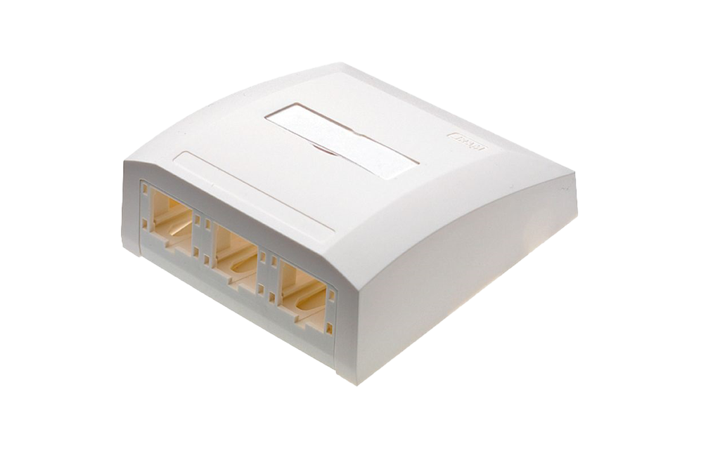 WM global outlet 88x88, 3x1-poort, wit