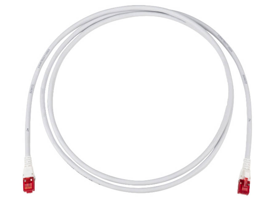 Patch cable │ Cat.6A ISO │ U/UTP │ 4P │ LSFRZH │ grey │ 10m