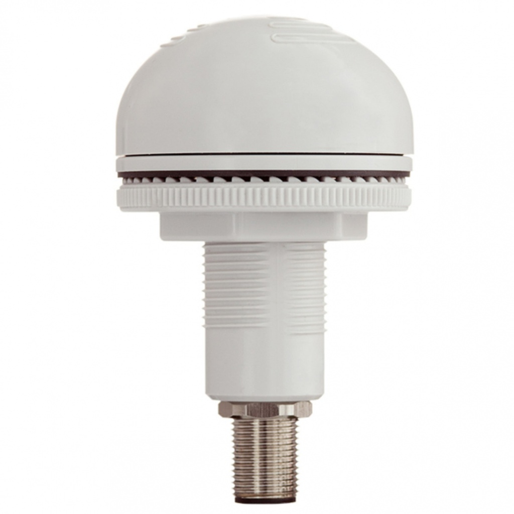 M22 zoemer │ 12-24V AC/DC │ lichtgrijs │ QC M12 4-pin connector