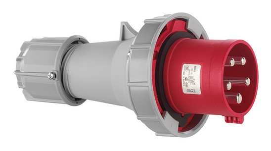 CEE stekker IP67 4P/63A 400V rood