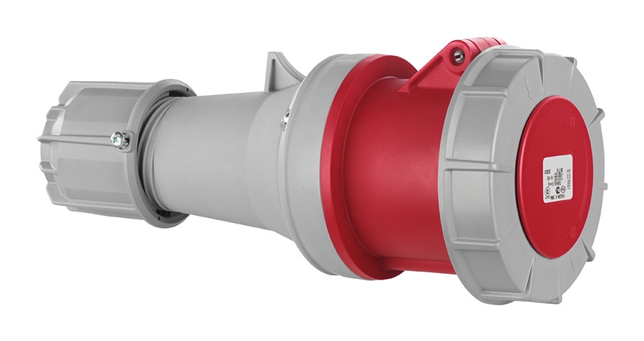 CEE coupling plug IP67 5P/63A 400V red
