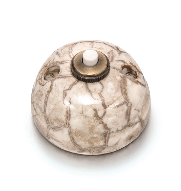 Garby push button bol 10A/250V, 24V DC porcelain decoration reggia