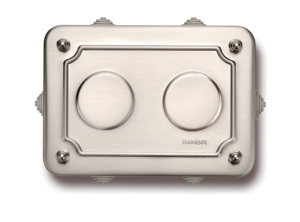 Garby aftakdoos 175x125x50mm gesatineerd nikkel