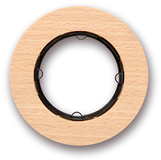 DO inbouw afdekplaat 1 module hout naturel