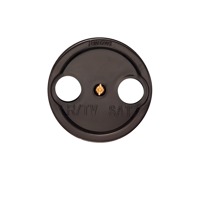 Venezia TV/SAT deksel PVC bruin