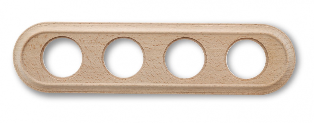 Venezia frame oval 4 elements unvarnished