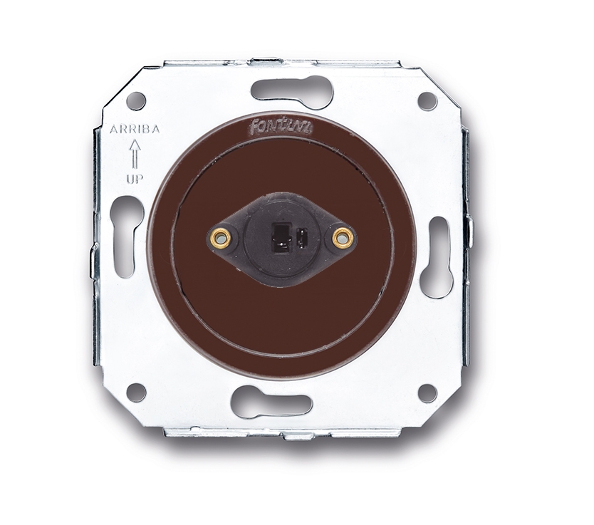 Venezia socket for loudspeaker S/DIN 41429 brown