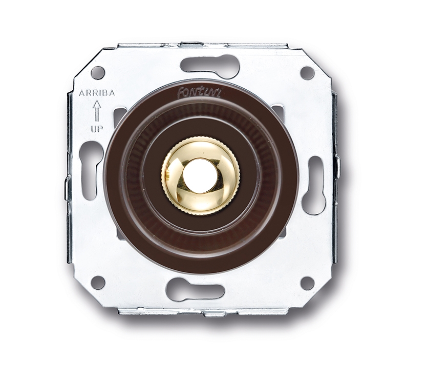 Venezia kabeluitgang bruin/verguld