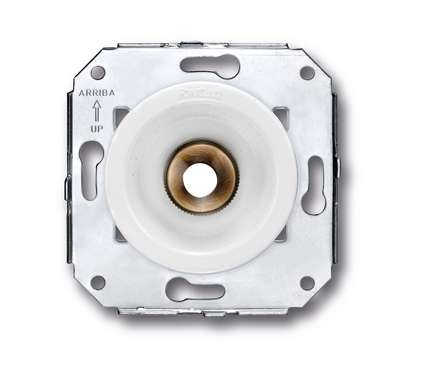 Venezia kabeluitgang wit/brons