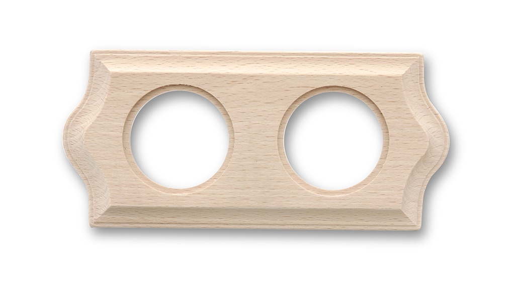 Venezia plaque de finition classique 2 modules sans vernis