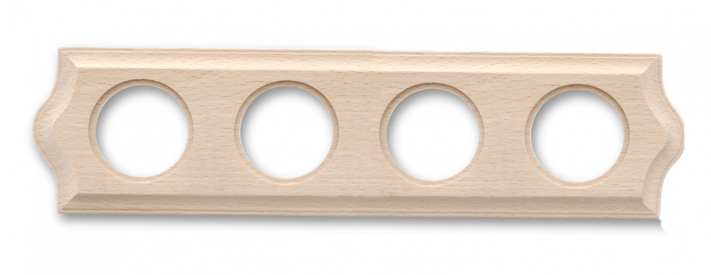 Venezia plaque de finition classique 4 modules sans vernis