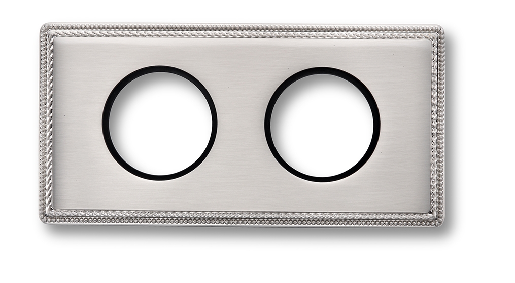 Venezia frame 2 elements nickel