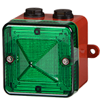 Balise LED │ 48-230V AC/DC │ vert │ avec pattes de support