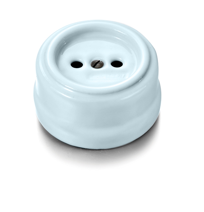 Garby prise de courant sans terre 16A/250V en porcelaine Coton