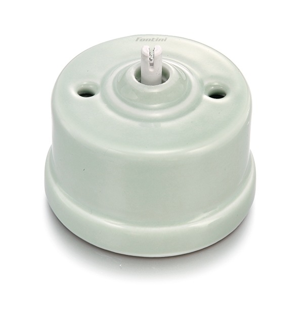 Garby I-polige schakelaar 10A/250V porselein Vert ille