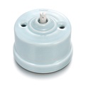 Garby double rotary push button switch 10A/250V AC porcelain Coton