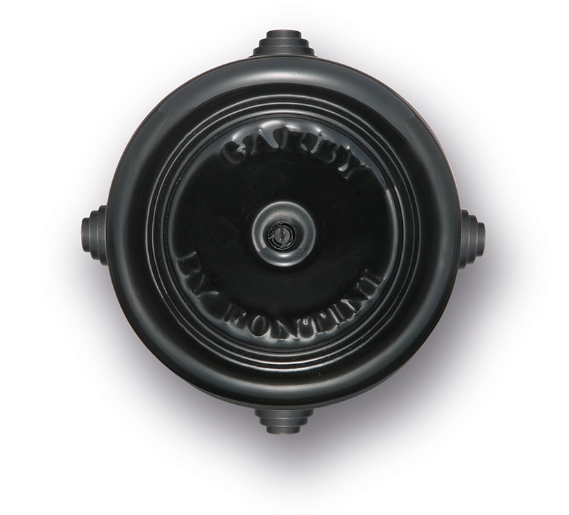 Garby aftakdoos Ø118mm porselein zwart