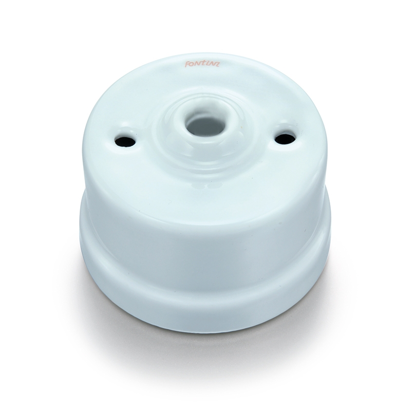 Garby sortie de câble porcelaine décor Coton