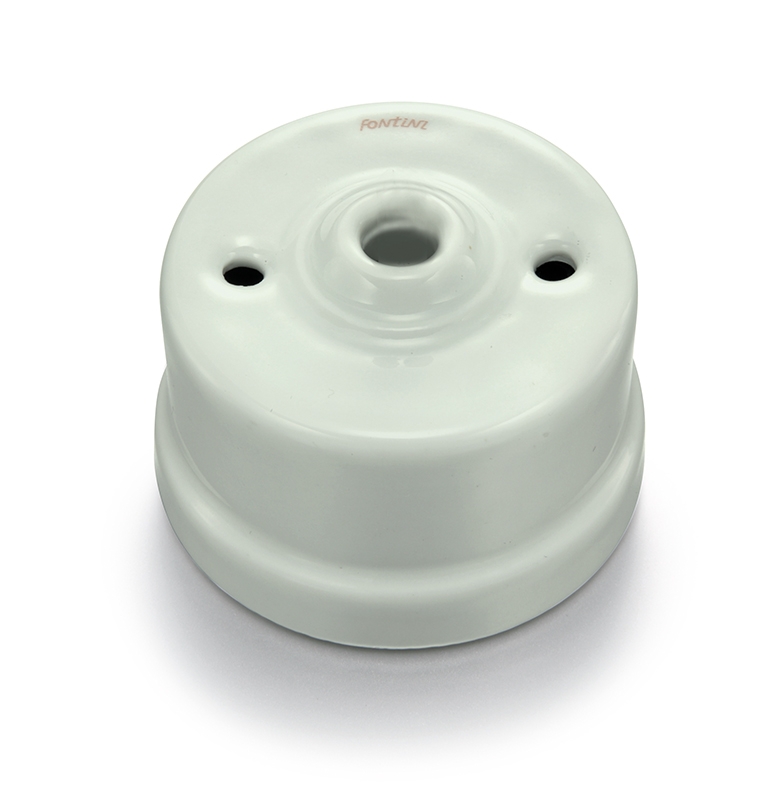 Garby sortie de câble porcelaine décor Vert ille