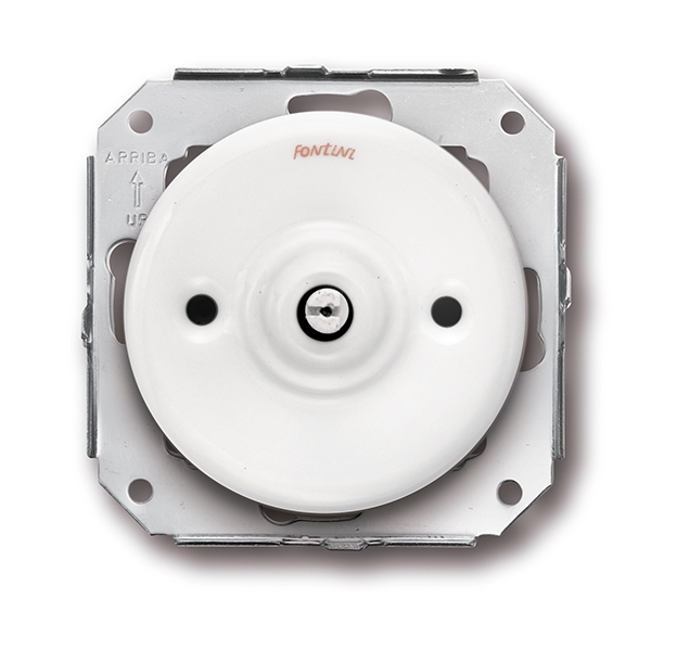 Garby Colonial double interrupteur va-et-vient 10A/250V porcelaine blanc