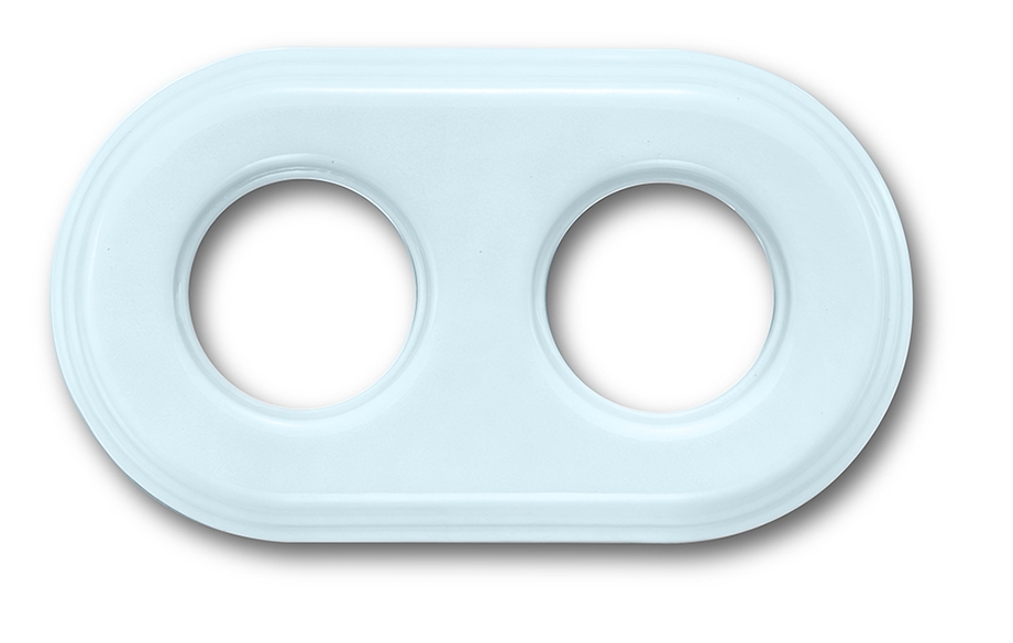 Garby Colonial frame 2 elements porcelain Coton