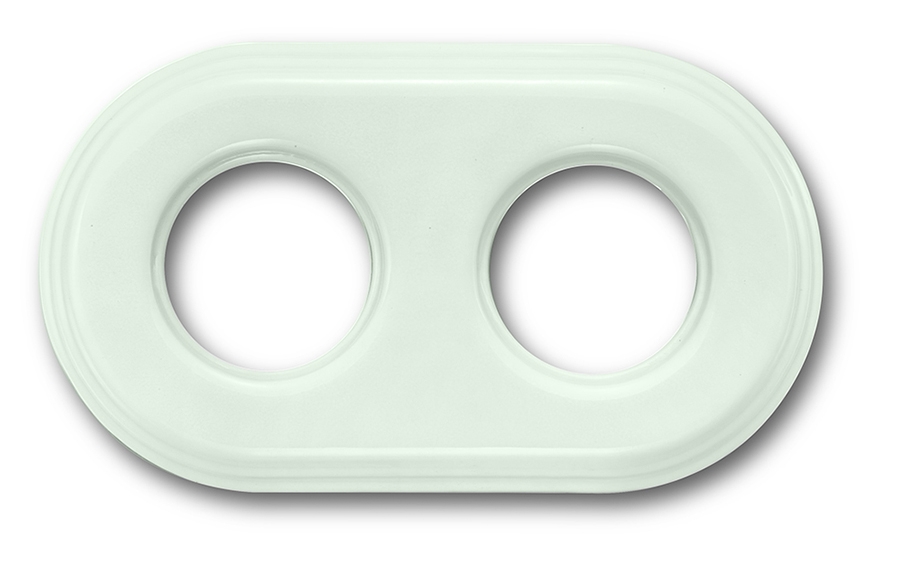 Garby Colonial afdekplaat 2 modules porselein Vert ille