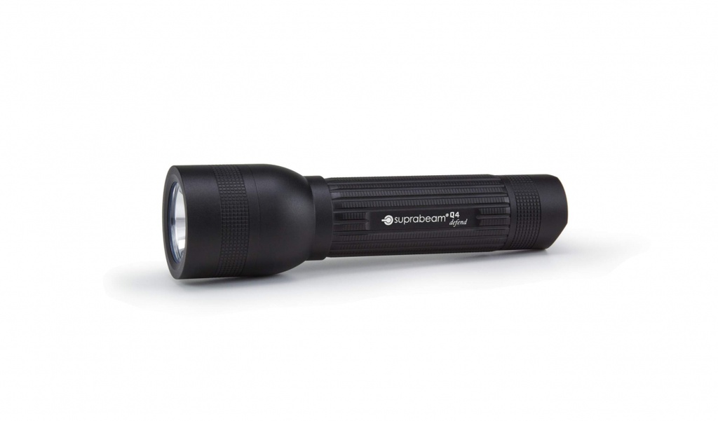 Q4defend │ lampe torche tactique LED │ 400lm │ 3xAAA │ pochette