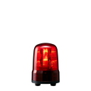 Multi-function LED beacon, IP23, Ø80mm 12-24V DC, cable/red