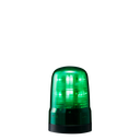 Multi-function LED beacon, IP66, Ø80mm 12-24V DC, terminal block/buzzer/green