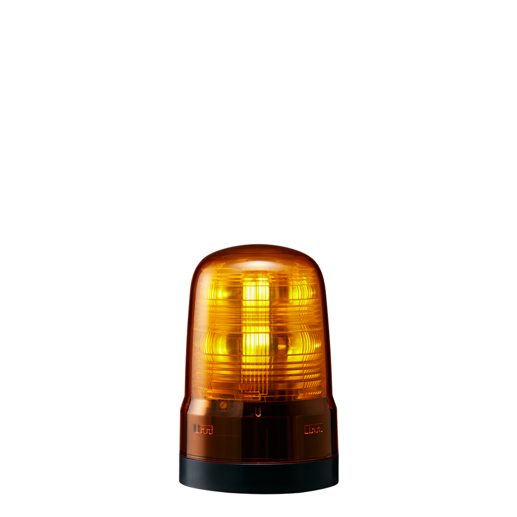 Balise LED multifonction │ Ø80mm │ 12-24V DC │ bornier │ jaune