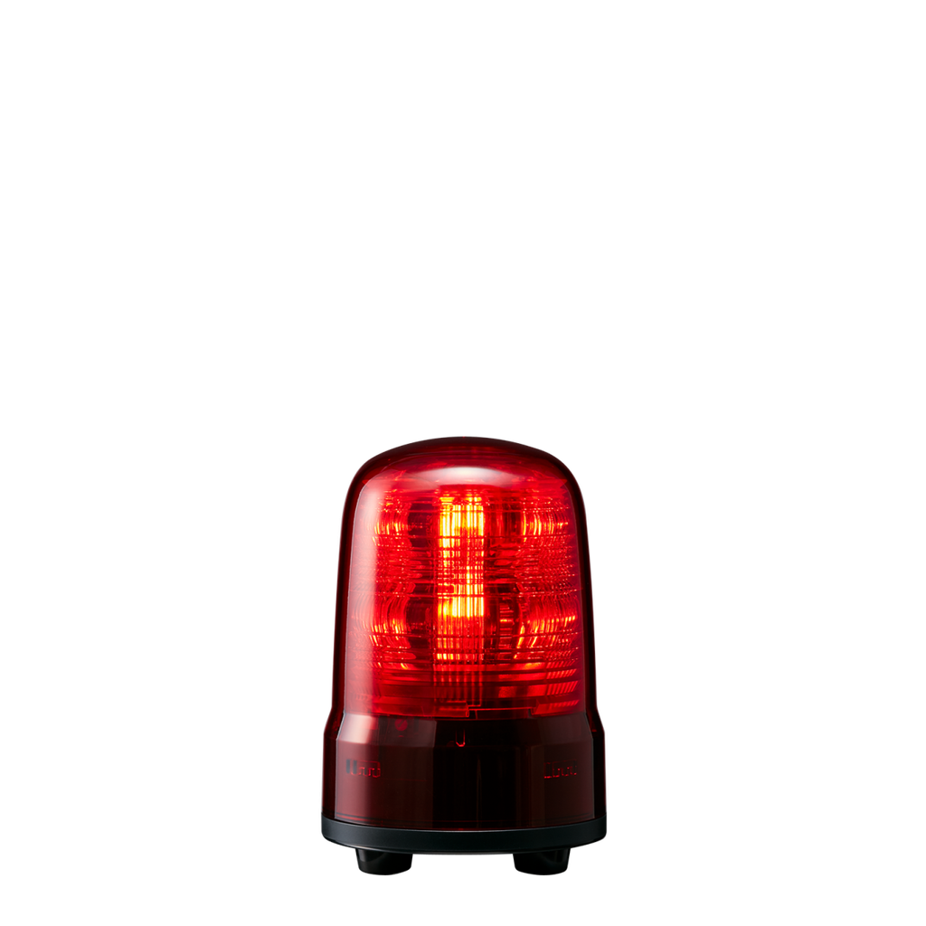 Multi-function LED beacon │ Ø80mm │ 100-240V AC │ cable │ red
