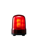 Multi-function LED beacon, IP23, Ø100mm 12-24V DC, cable/red