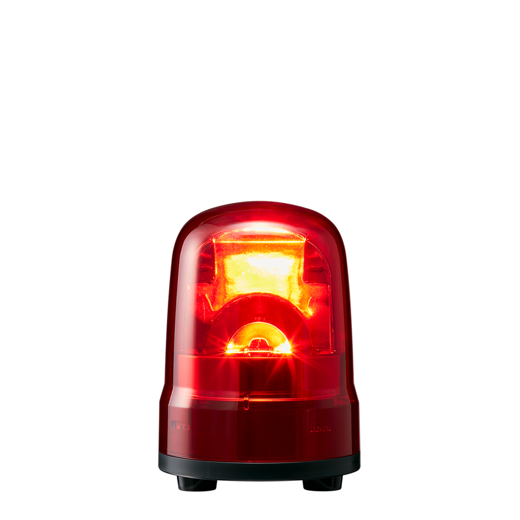 LED zwaailicht │ Ø100mm │ 12-24V DC │ kabel │ zoemer │ rood