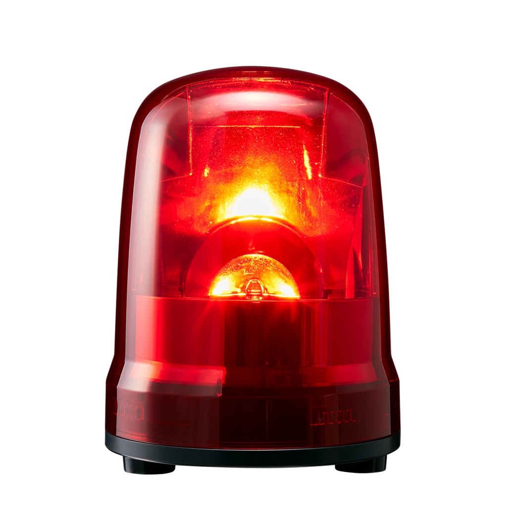 LED rotation beacon, IP23, Ø150mm 100-240V AC, cable/red