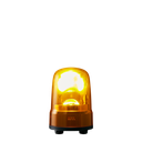 LED rotation beacon, IP23, Ø80mm 12-24V DC, cable/yellow