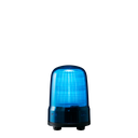 LED steady/flash beacon, IP23, Ø80mm 12-24V DC, cable/blue