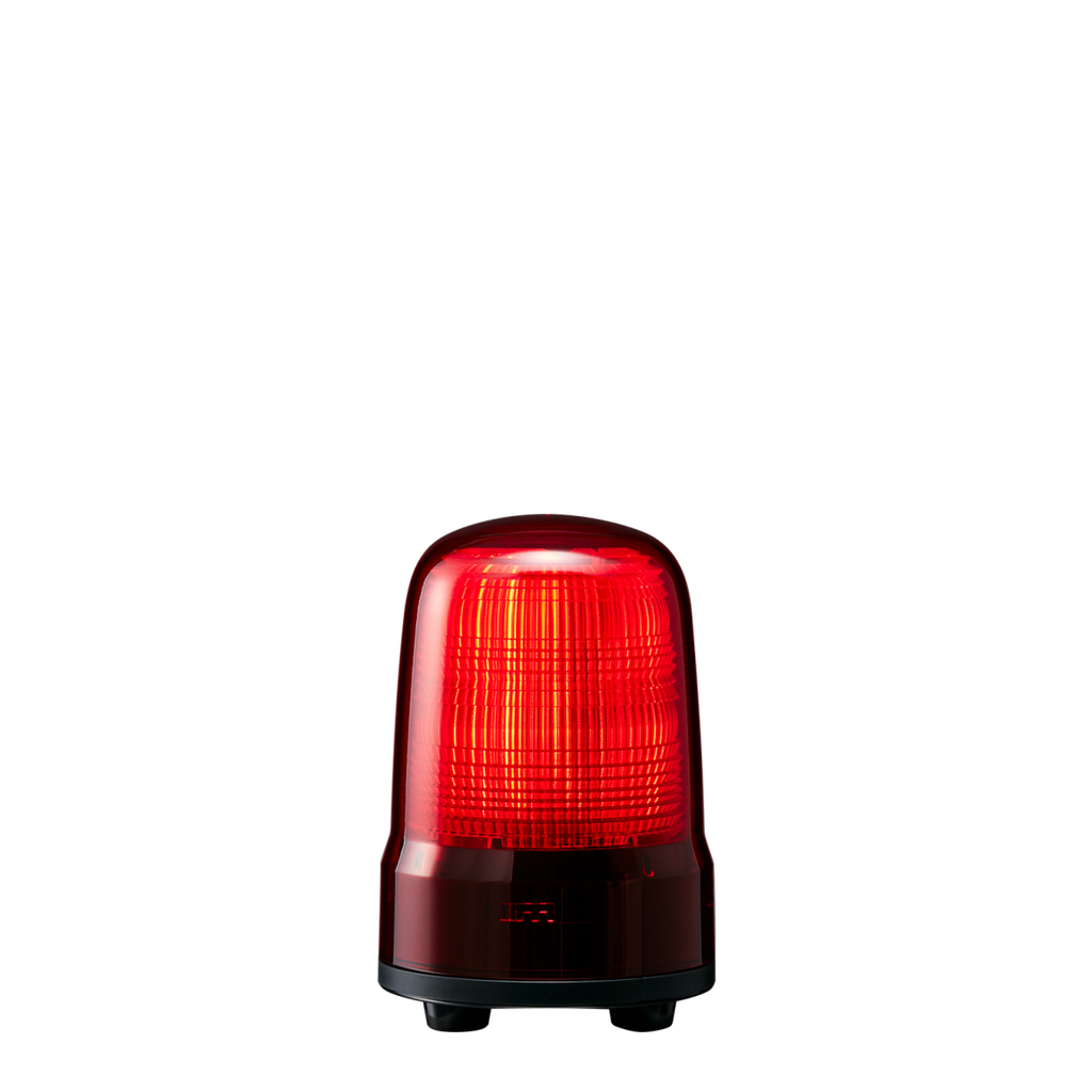 LED beacon │ steady/flash │ Ø80mm │ 12-24V DC │ cable │ red