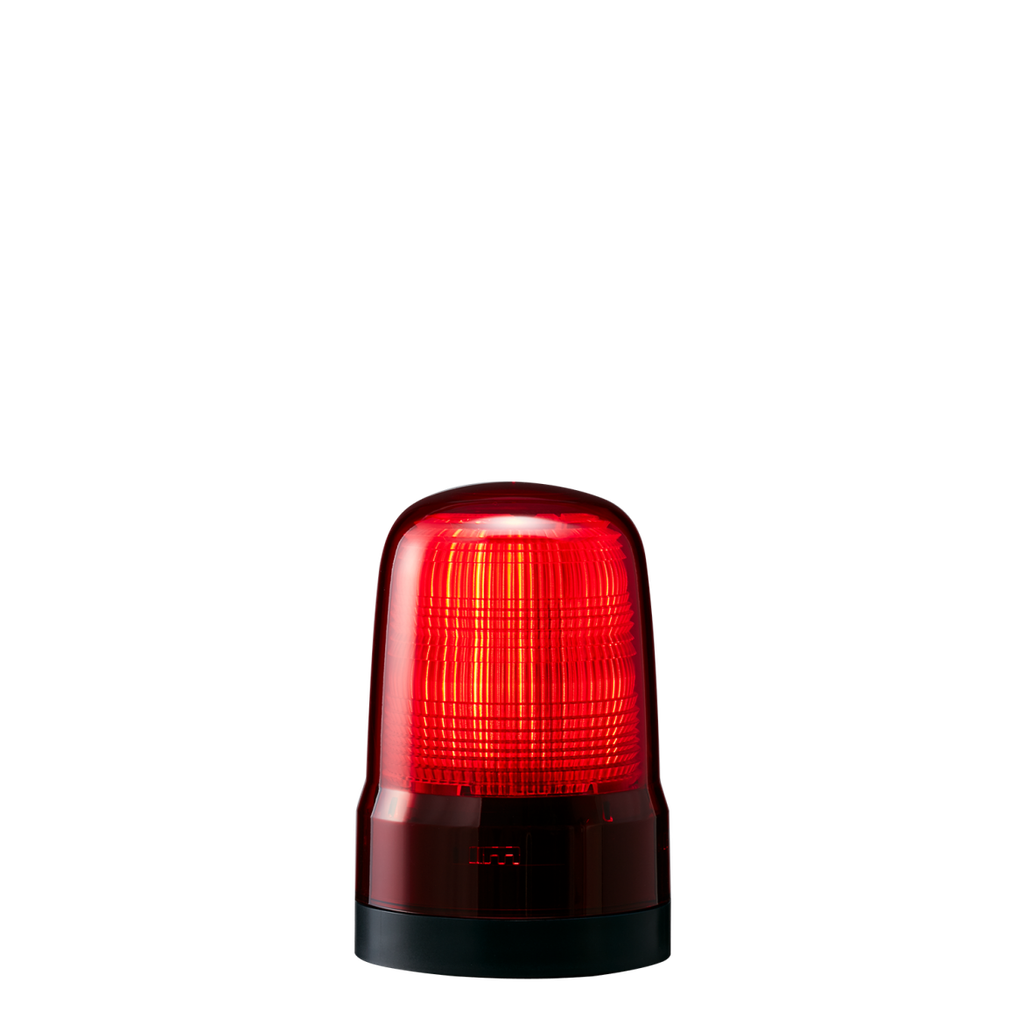 LED beacon │ steady/flash │ Ø80mm │ 12-24V DC │ terminal block │ red