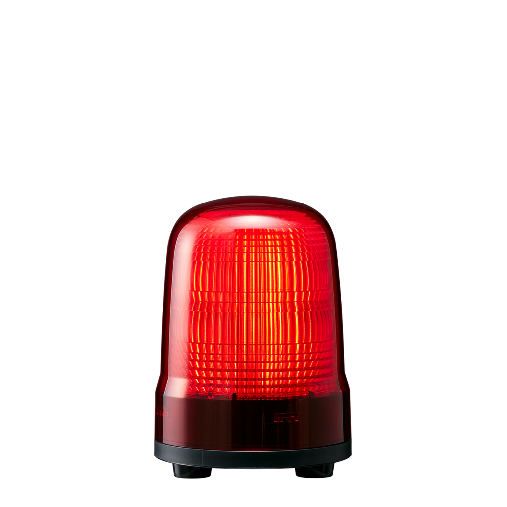LED beacon │ steady/flash │ Ø100mm │ 100-240V AC │ cable │ red