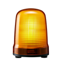 LED steady/flash beacon, IP23, Ø150mm 12-24V DC, cable/yellow