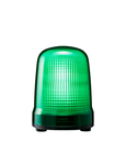 LED steady/flash beacon, IP23, Ø150mm 100-240V AC, cable/green