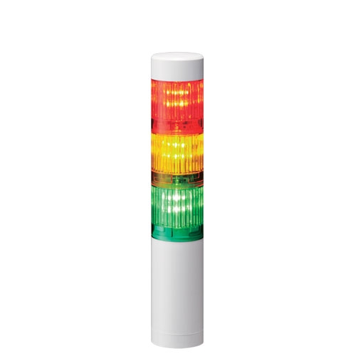 LED signaaltoren LR4 │ direct mount │ Ø40mm │ 24V DC │ gebroken wit │ rood/geel/groen